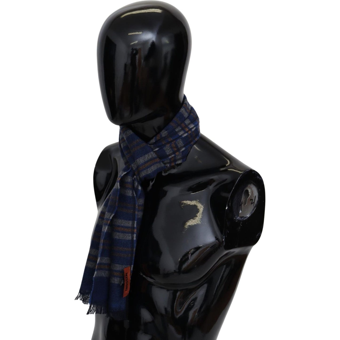 Missoni Multicolor Wool Striped Unisex Neck Wrap Shawl 1728,67345645728,Accessories,Men,Men - Accessories,Missoni,Multicolor,New with tags,Scarves - Accessories,Scarves - Men - Accessories,Scarves - Scarves - Accessories