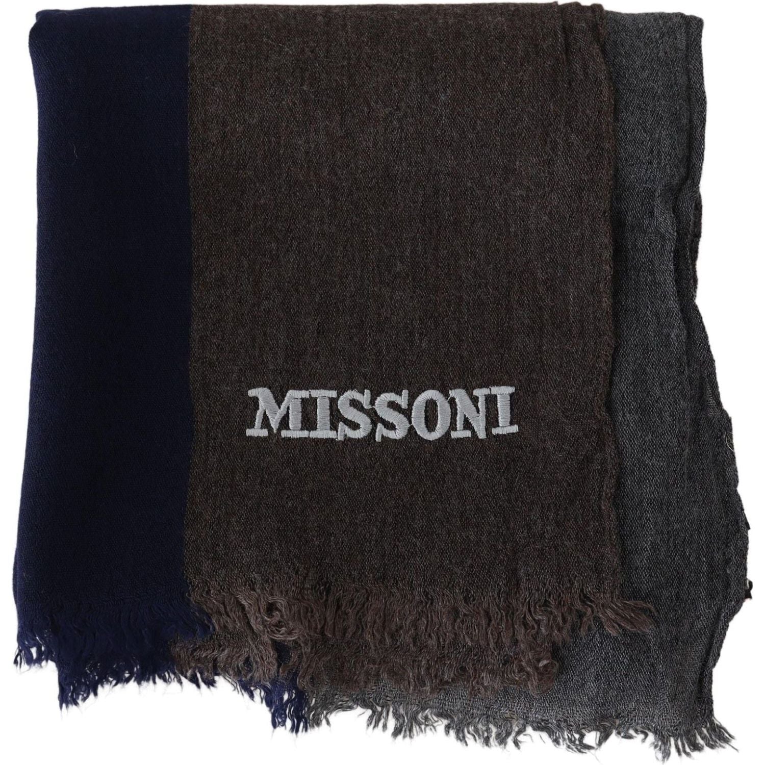 وشاح صوف متعدد الألوان أنيق من Missoni مع تطريز مميز
