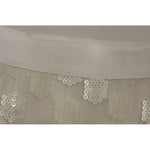Koonhor White Sequined Straight Pencil Skirt