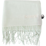 Missoni Light Green Pattern Cashmere Unisex Wrap Fringes Scarf MS2045