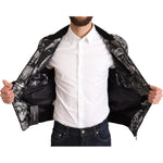 Dolce & Gabbana Black Silver Puppi Motive Bomber Jacket JKT2904-50