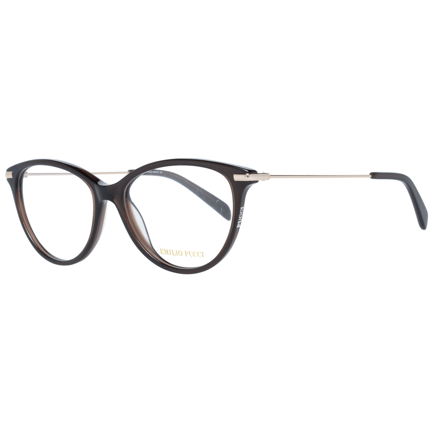 Emilio Pucci Brown Metal & Plastic Glasses (Frames)