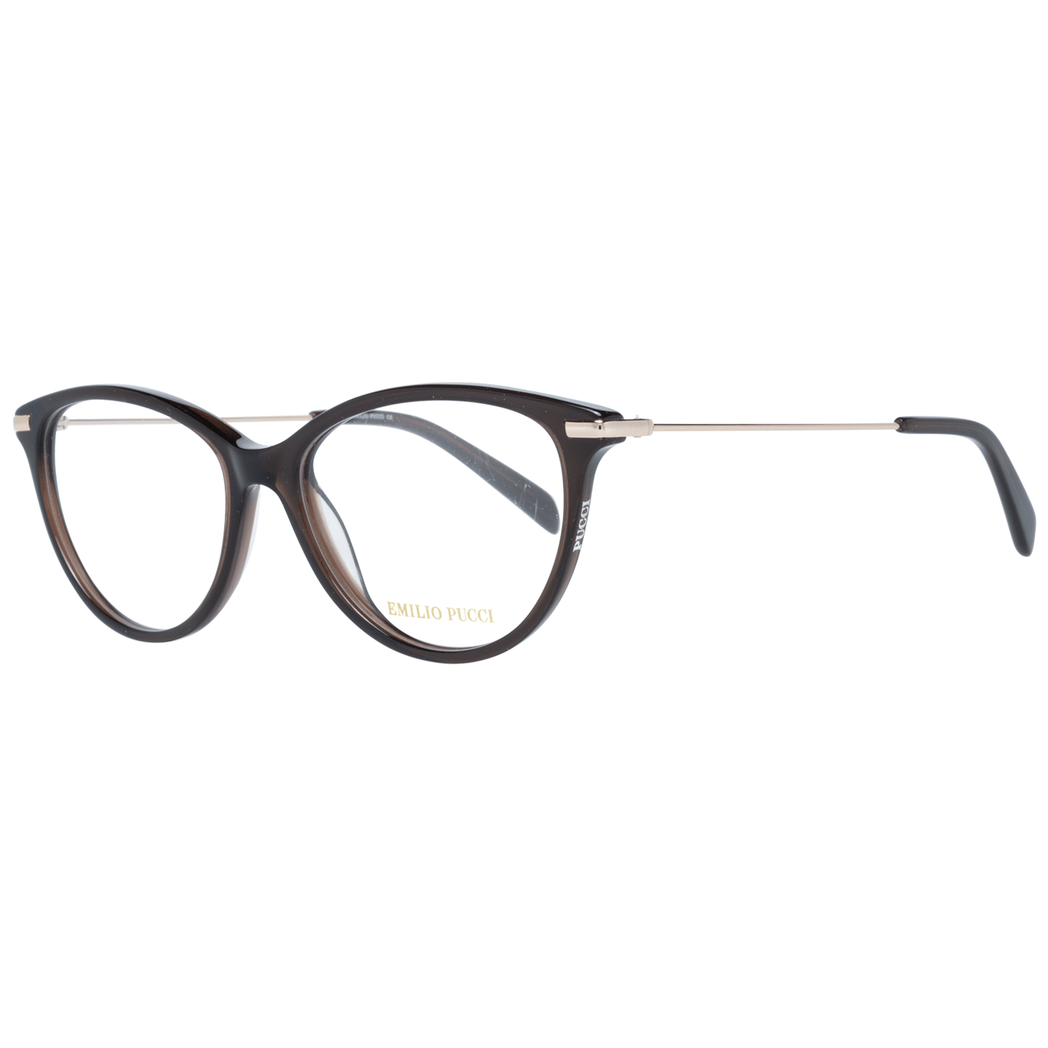 Emilio Pucci Brown Metal & Plastic Glasses (Frames)