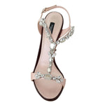 Dolce & Gabbana Pink Crystals Heels Keira Sandals