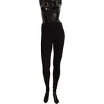 Dolce & Gabbana Elegant Cashmere Gray Tights | Winter Luxury WOMAN UNDERWEAR Dolce & Gabbana Black