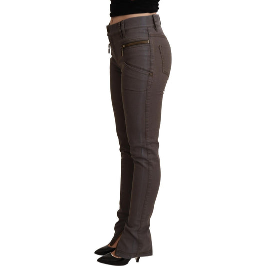 PLEIN SUD Brown Cotton Stretch Skinny Denim Jeans PAN71624 -38
