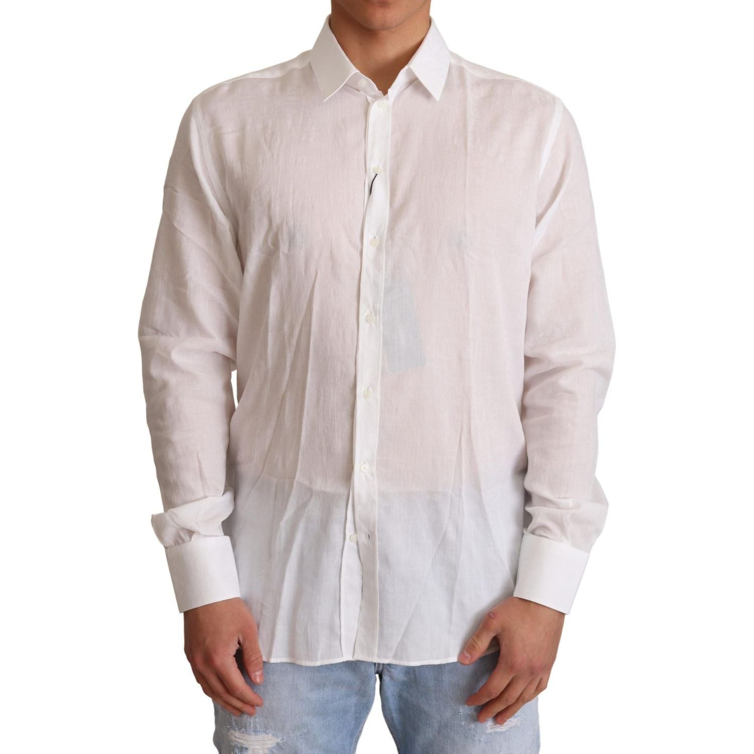 قميص دولتشي آند غابانا الأنيق ذو التصميم المزهر مارتيني بقصّة Slim Fit