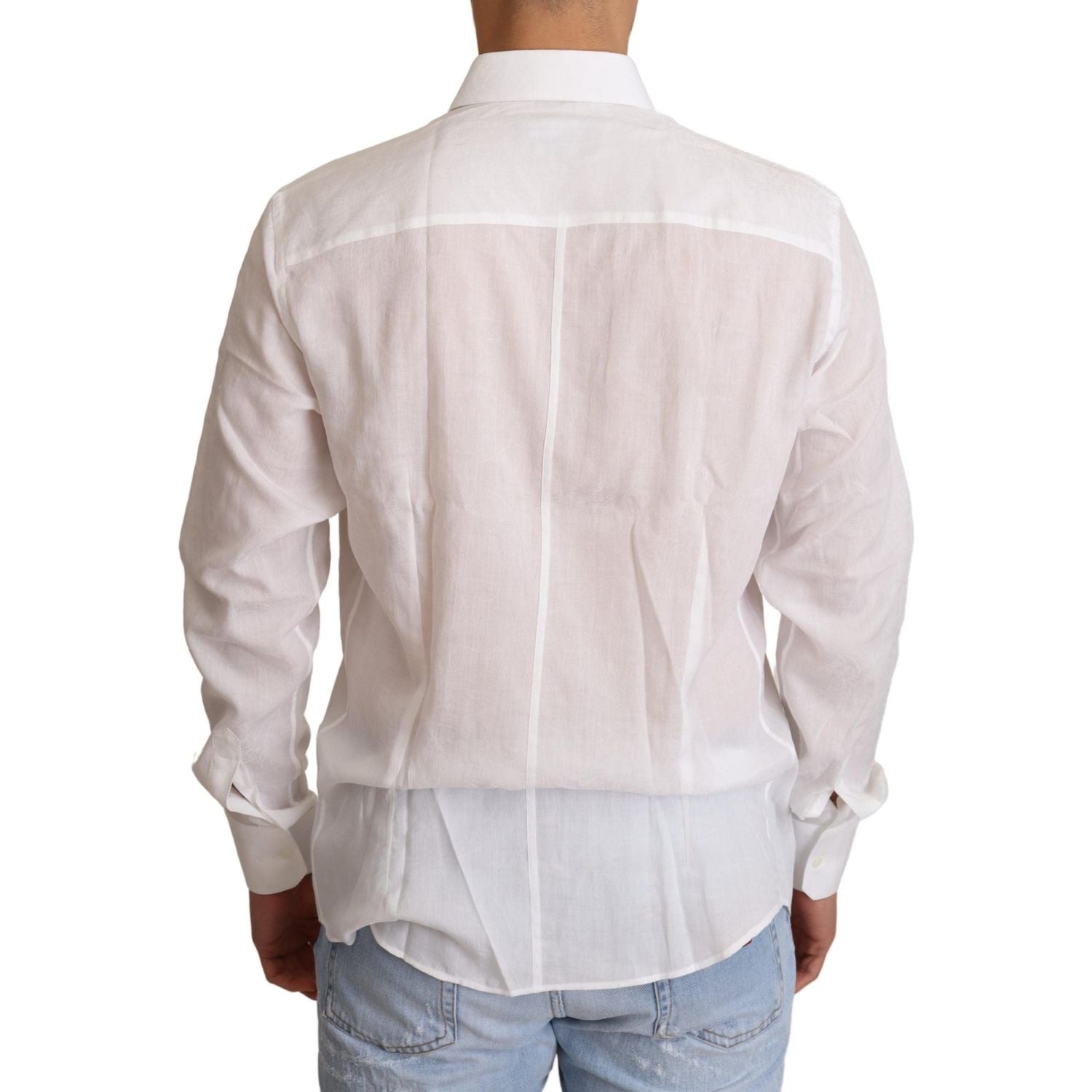 قميص دولتشي آند غابانا الأنيق ذو التصميم المزهر مارتيني بقصّة Slim Fit