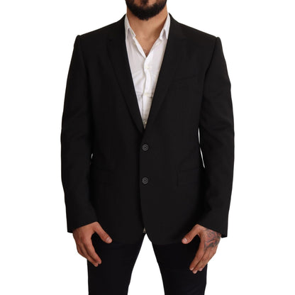 Dolce & Gabbana Black Striped MARTINI Jacket Blazer