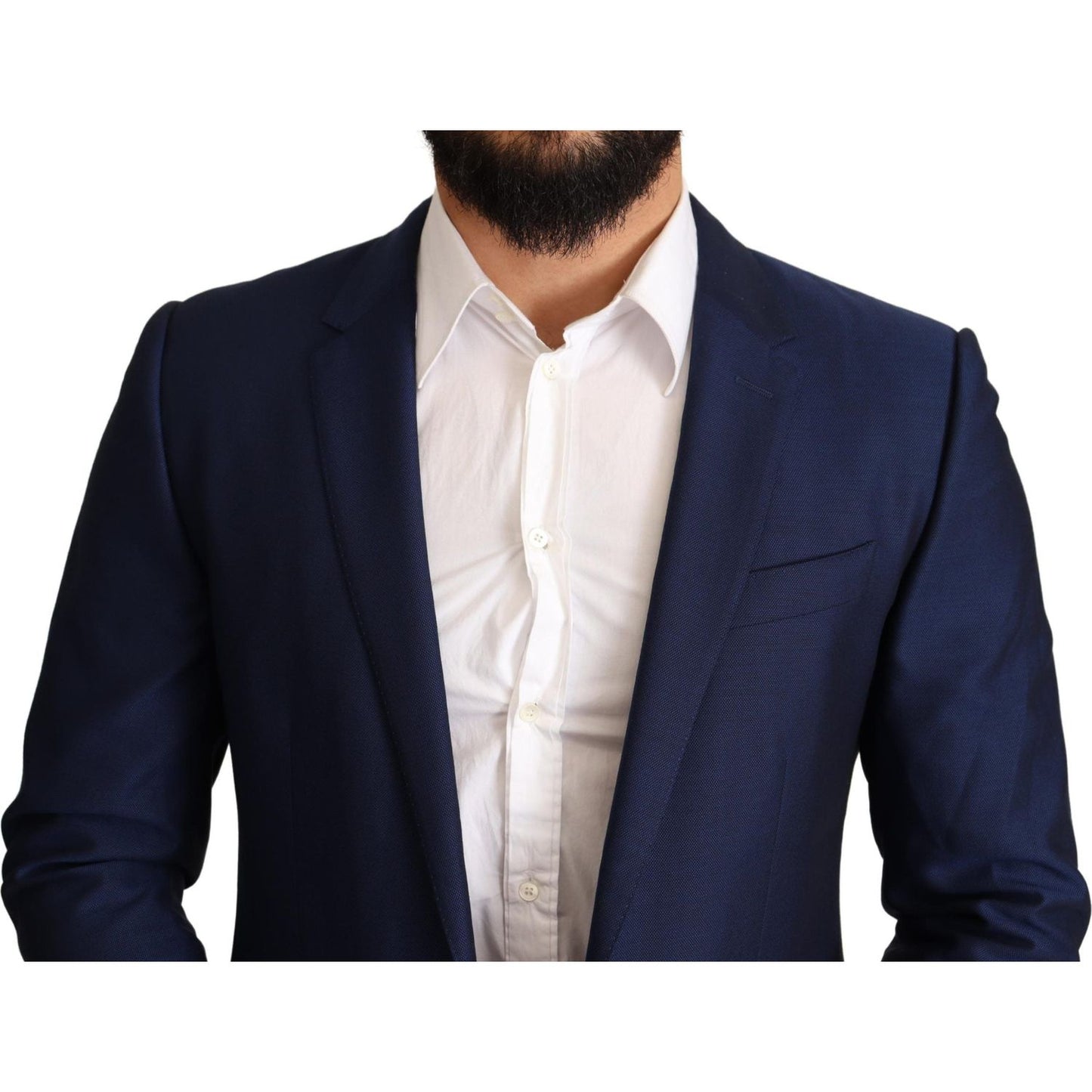 Dolce & Gabbana Navy Blue Slim Fit Jacket MARTINI Blazer