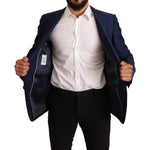 Dolce & Gabbana Navy Blue Slim Fit Jacket MARTINI Blazer