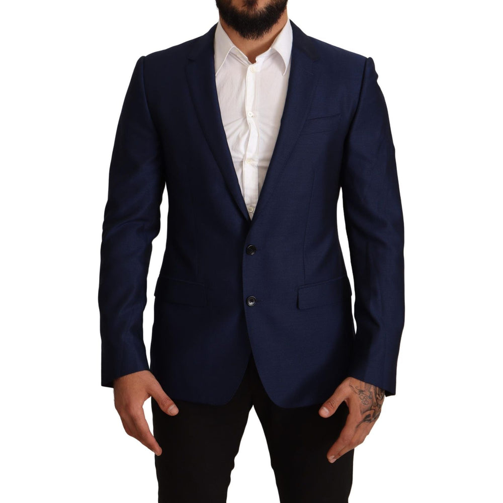 Dolce & Gabbana Navy Blue Slim Fit Jacket MARTINI Blazer