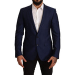 Dolce & Gabbana Navy Blue Slim Fit Jacket MARTINI Blazer