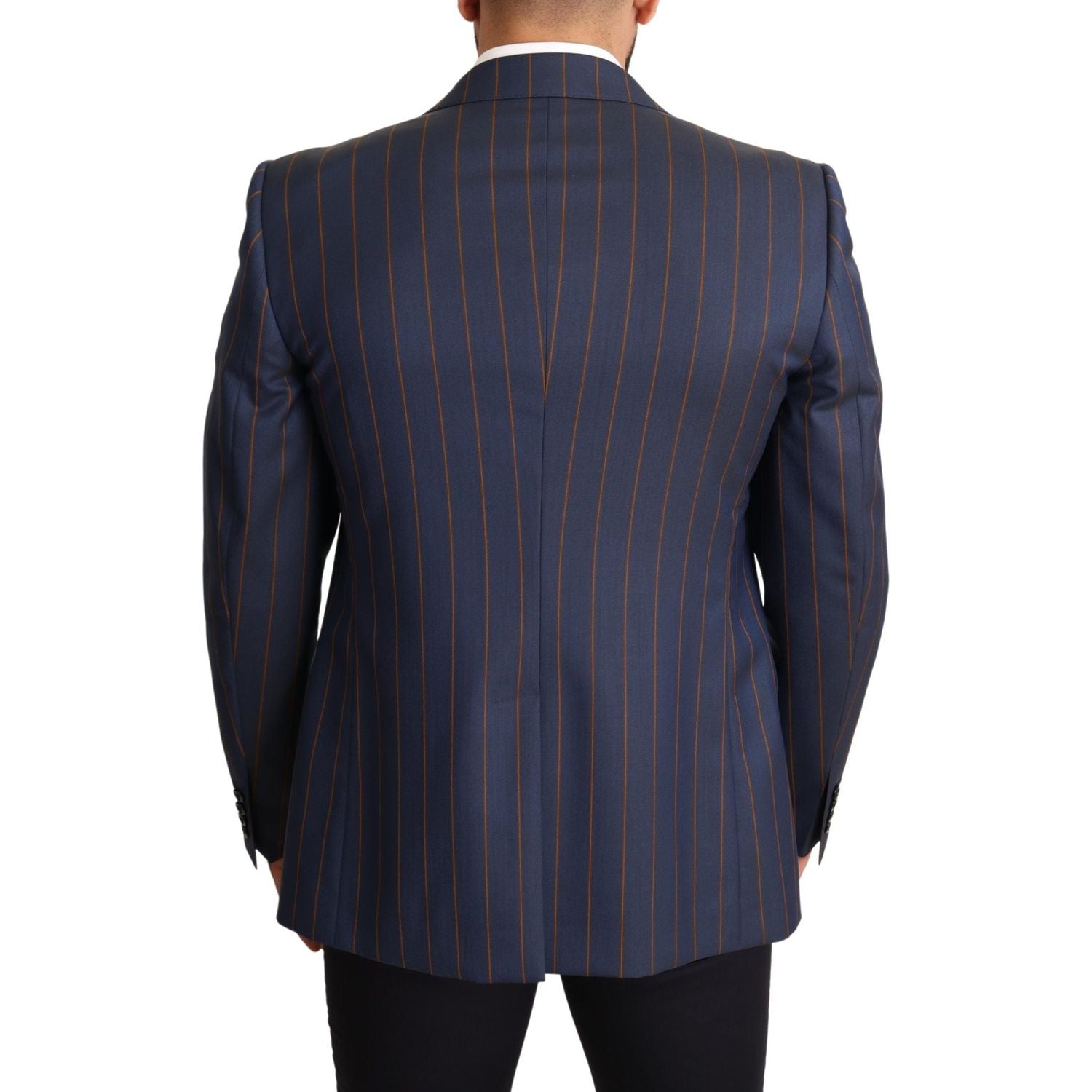سترة صوفية مخططة باللون الأزرق من دولتشي آند غابانا أنيقة بقصّة Slim Fit