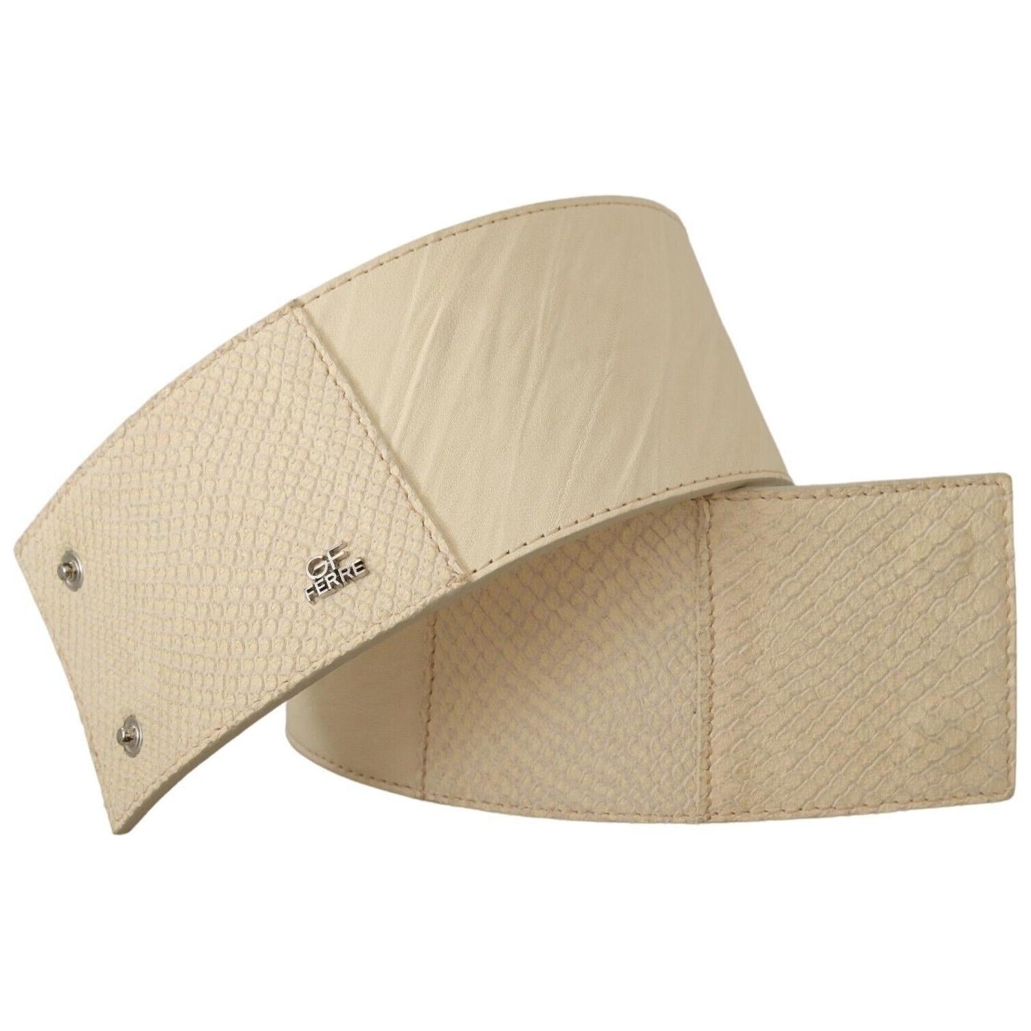 حزام أنيق باللون الأبيض الفاتح من GF Ferre