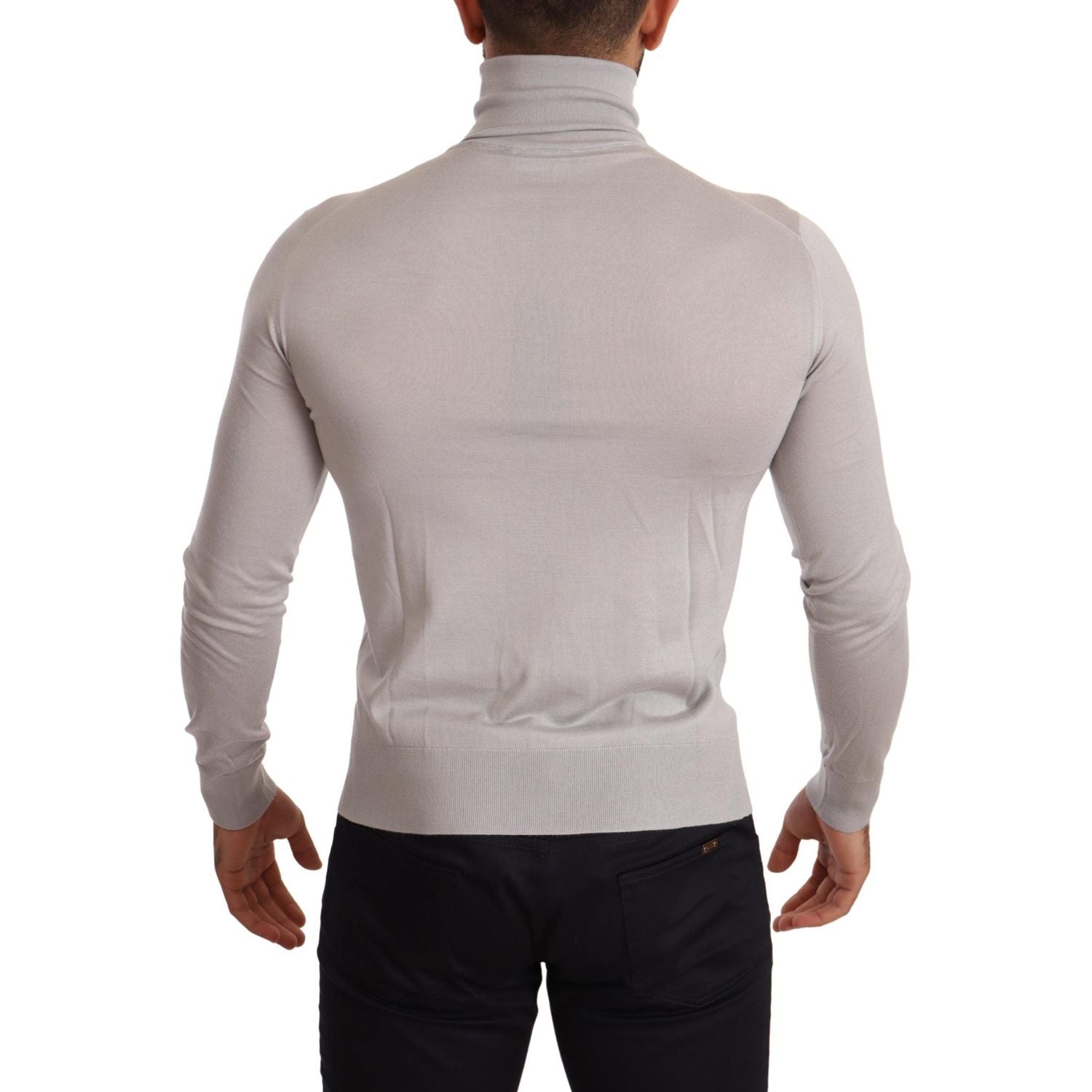 优雅羊绒真丝混纺高领衫