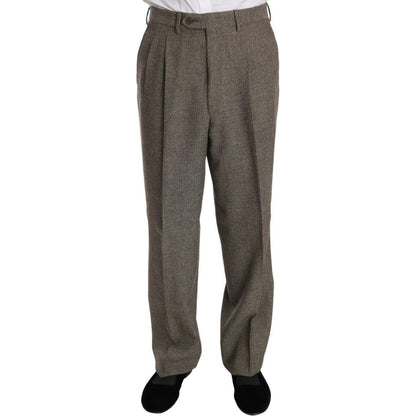 Fendi Brown Wool Regular Single Breasted Suit Suit