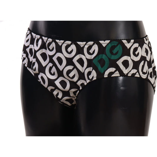 Dolce & Gabbana Multicolor DG Logo Print Slip Bottom Underwear WOMAN SWIMWEAR