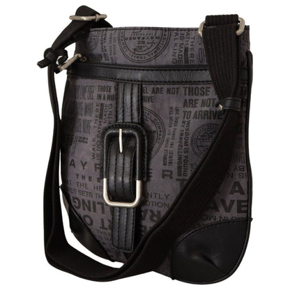 WAYFARER Gray Printed Logo Shoulder Crossbody Purse Bag Crossbody Bag