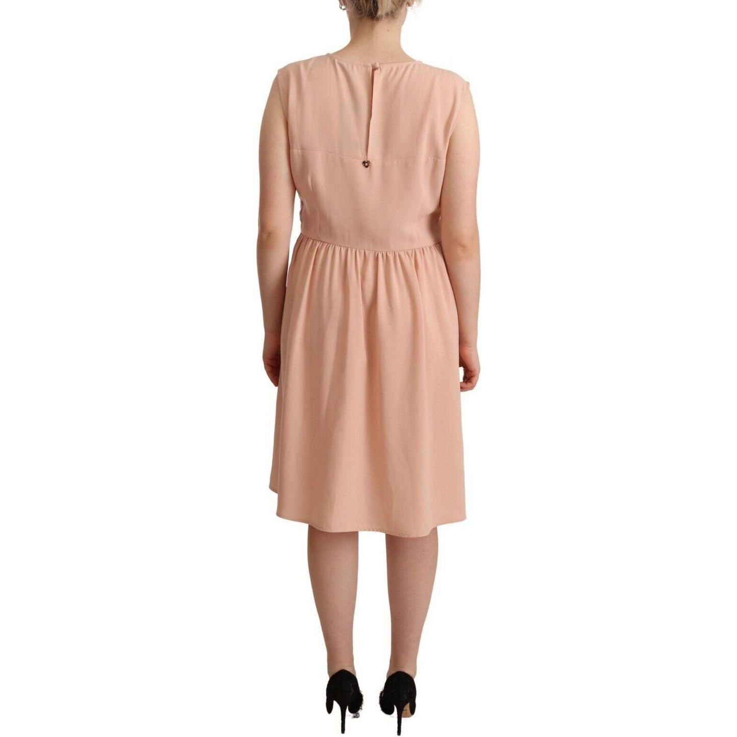 Twinset Beige Polyester Sleeveless Shift Knee Length Dress1728,67345645728,Beige,Clothing,Dresses - Clothing,Dresses - Women - Clothing,IT48|XXL,Material: 100% Polyester,Midi - Dresses - Clothing,New with tags,Sleeveless - Dresses - Clothing,Twinset,Women