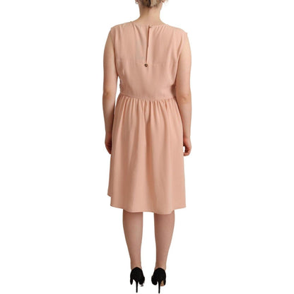 Twinset Beige Polyester Sleeveless Shift Knee Length Dress1728,67345645728,Beige,Clothing,Dresses - Clothing,Dresses - Women - Clothing,IT48|XXL,Material: 100% Polyester,Midi - Dresses - Clothing,New with tags,Sleeveless - Dresses - Clothing,Twinset,Women