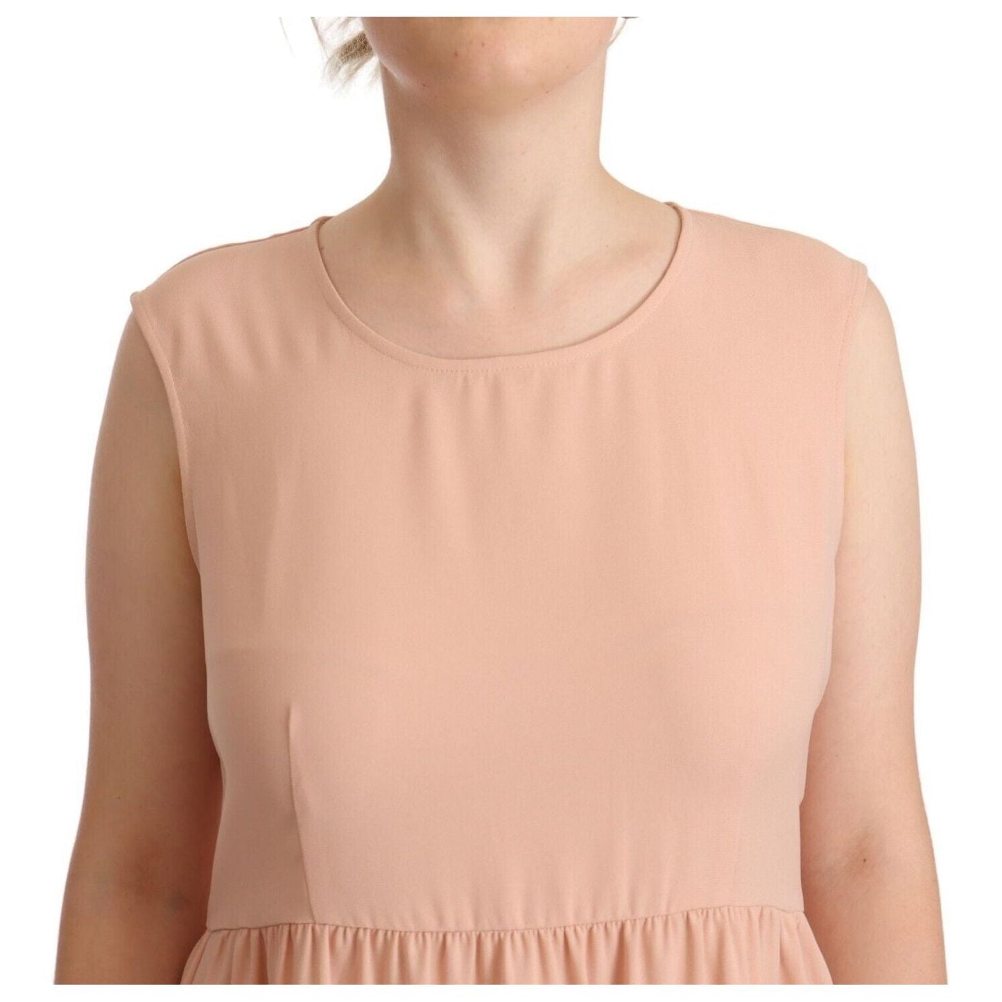 Twinset Beige Polyester Sleeveless Shift Knee Length Dress1728,67345645728,Beige,Clothing,Dresses - Clothing,Dresses - Women - Clothing,IT48|XXL,Material: 100% Polyester,Midi - Dresses - Clothing,New with tags,Sleeveless - Dresses - Clothing,Twinset,Women