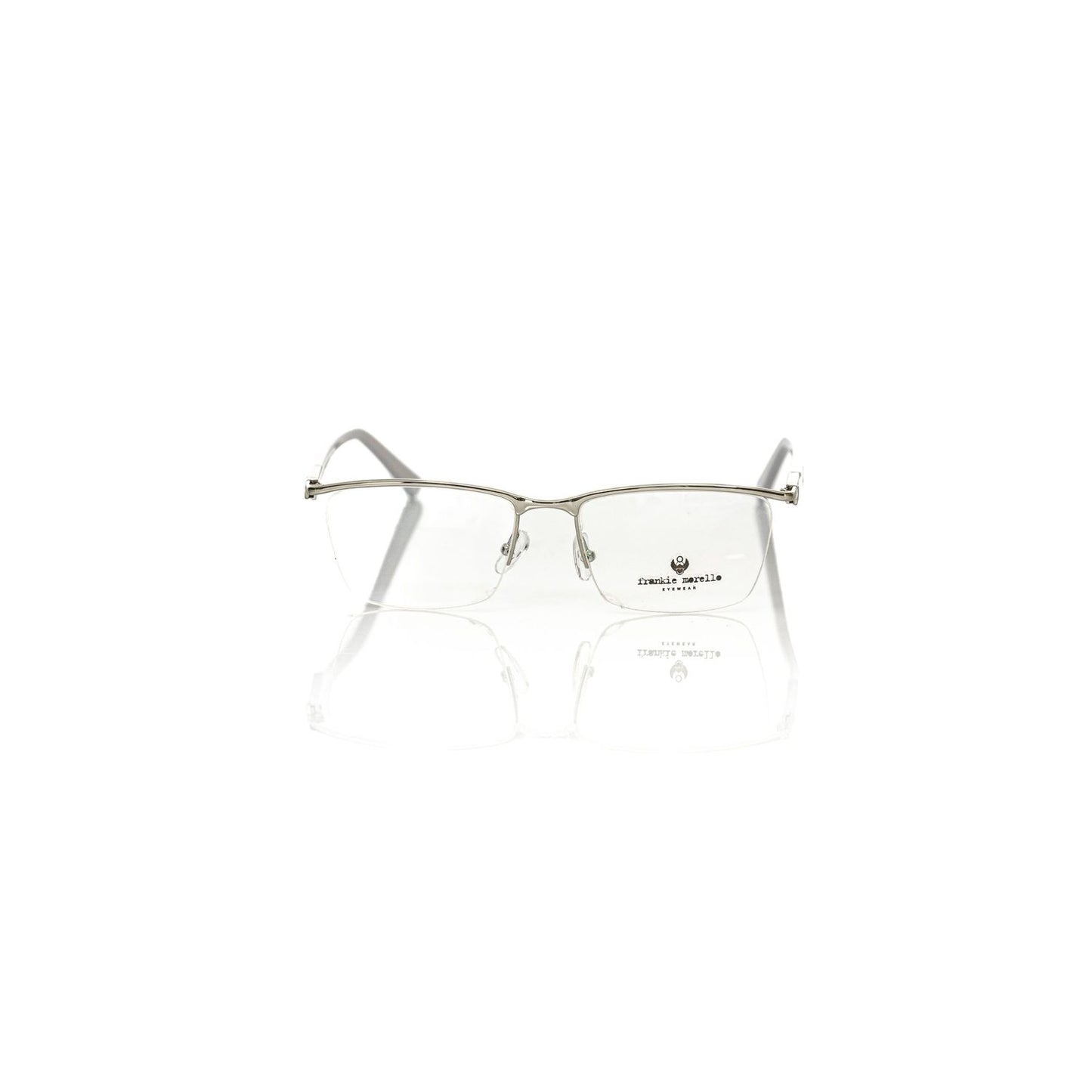 Frankie Morello Silver Metallic Fibre Glasses Frame