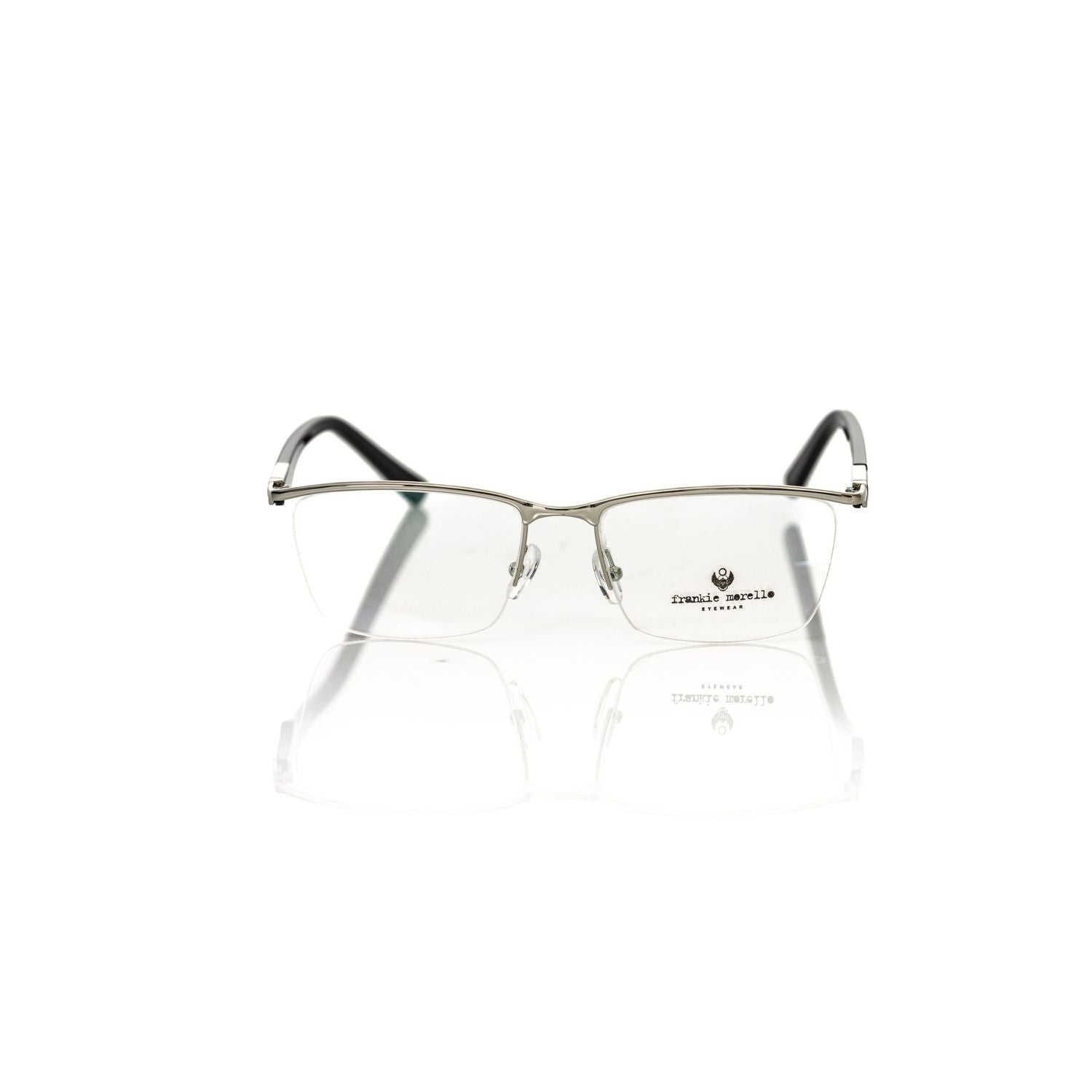Frankie Morello Black Metallic Fibre Glasses Frame