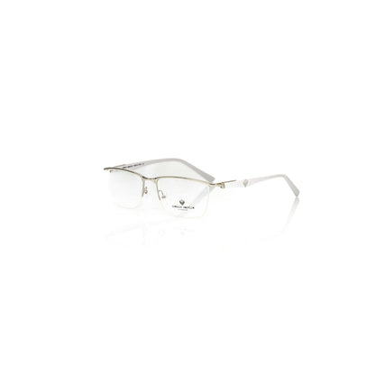 Frankie Morello Silver Metallic Fibre Glasses Frame