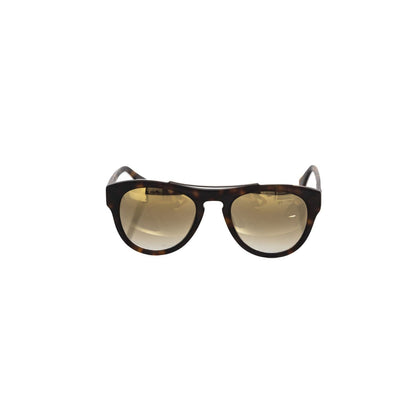Frankie Morello Brown Acetate Mens Sunglasses