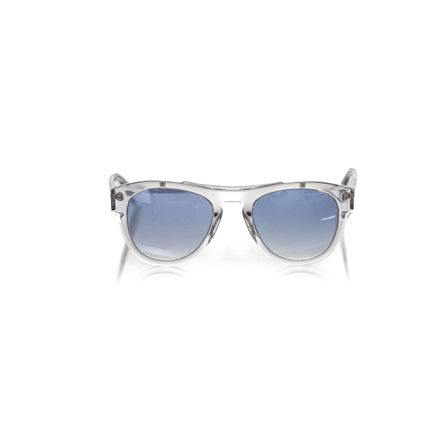 Frankie Morello White Acetate Men Sunglass