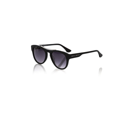 Frankie Morello Black Acetate Men Sunglasses