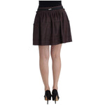 GF Ferre Purple Short Flannel Skirt
