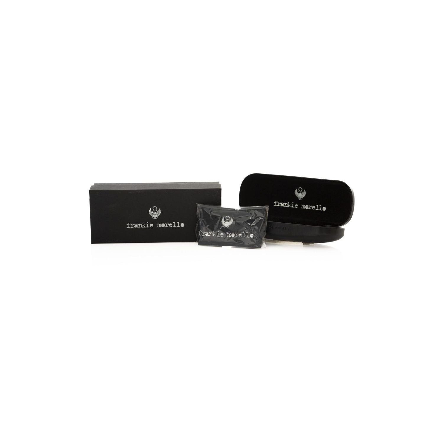 Frankie Morello White Acetate Men Sunglass