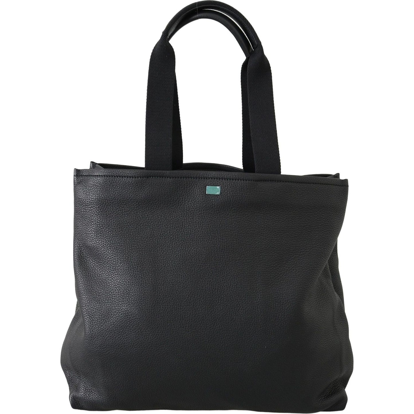 Dolce & Gabbana Black Leather Travel Shopping Gym #DGFAMILY Tote Bag VA8601