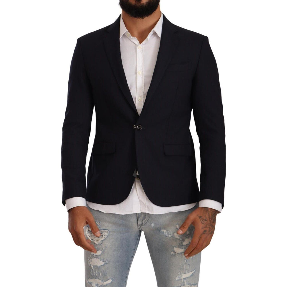Domenico Tagliente Black Single Breasted One Button Suit Jacket JKT3102 - 50
