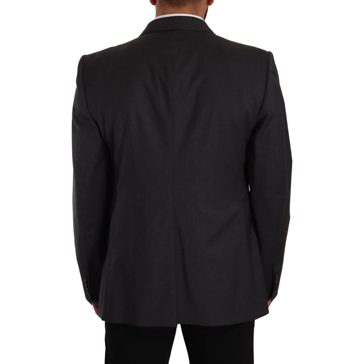Dolce & Gabbana Gray Double Breasted 2 Piece SICILIA Blazer JKT3037 - 56