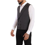 Dolce & Gabbana Gray Double Breasted 2 Piece SICILIA Blazer JKT3037 - 56