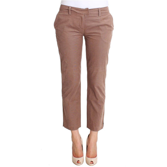 Costume National Brown Cropped Corduroys Pants SIG30160-2