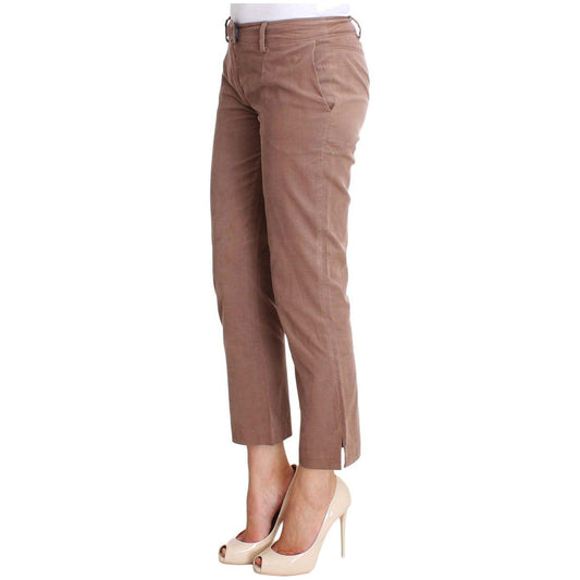 Costume National Brown Cropped Corduroys Pants SIG30160-2