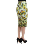 Lanre Da Silva Ajayi Multicolor Organza Pencil Skirt
