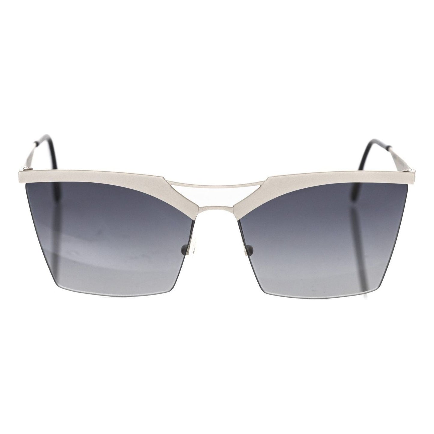 Frankie Morello Silver Metallic Women's Sunglass