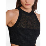 Balmain PB Labyrinth knit top