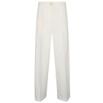 Erika Cavallini Semi-Couture Trousers White Trousers