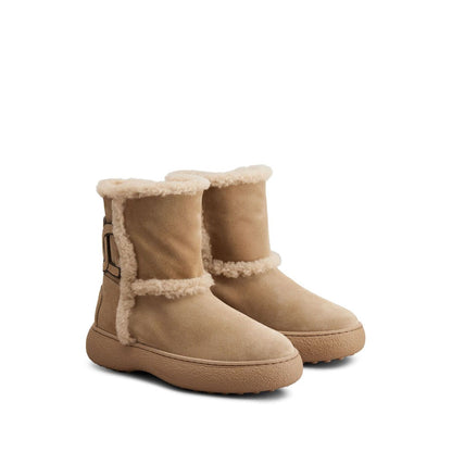 Tod's Kate suede and shearling ankle boots Boots