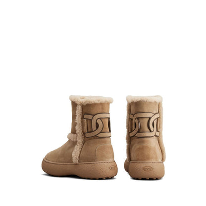 Tod's Kate suede and shearling ankle boots Boots