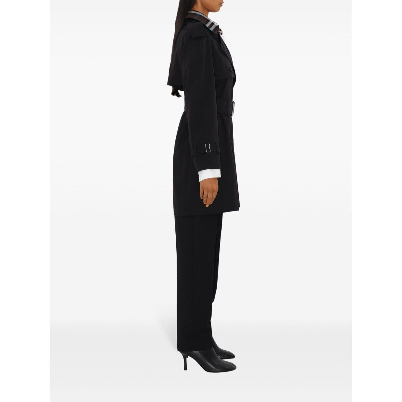 Burberry detachable-collar trench coat