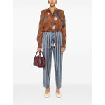 Forte Forte mix-print semi-sheer shirt