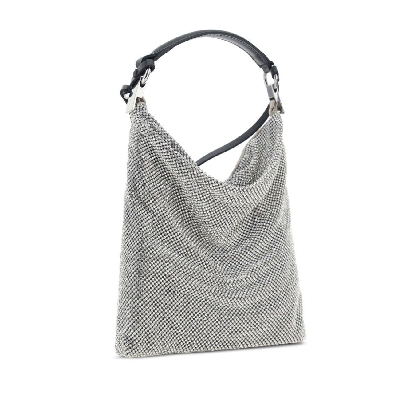 Front view with bag zipped and handles upright.