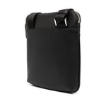 Emporio Armani ASV regenerated Saffiano leather flat shoulder bag with eagle plate Shoulder